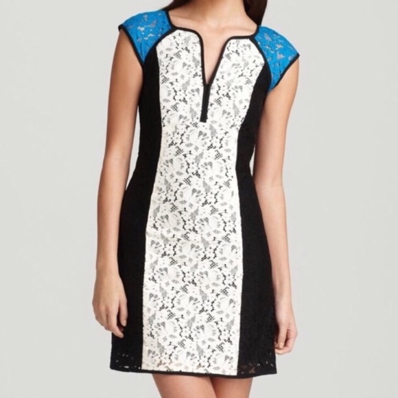 Nanette Lepore Dresses & Skirts - Nanette Lepore Colorblock Lace Dress Size 2